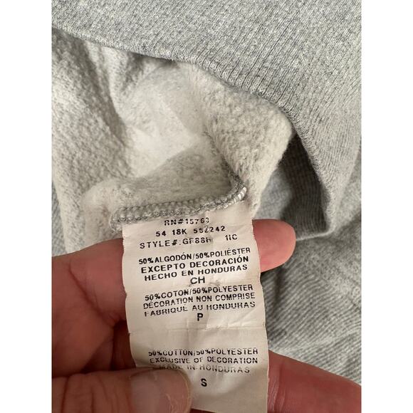 Champion Grey Embroidered Crewneck (Modern Classic) Pullover Sweater Gray S - Picture 5 of 11